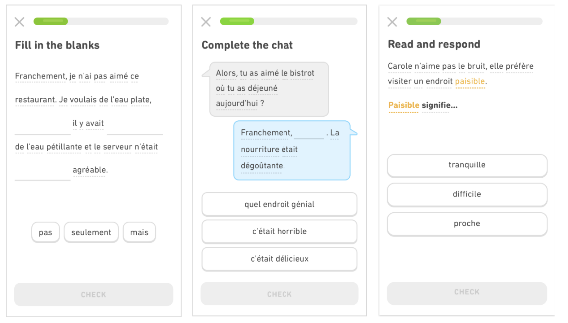 Duolingo gameification in app